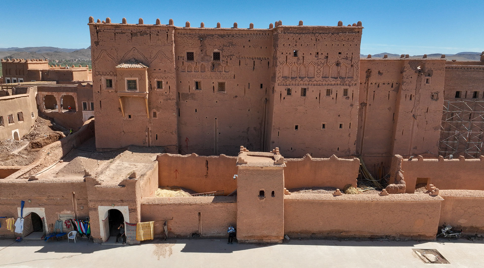 Kasbah de Taourirt – Vue aérienne du patrimoine historique de Ouarzazate